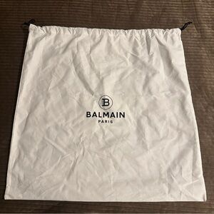 Balmain Paris White Extra Large Drawstring Dust Bag